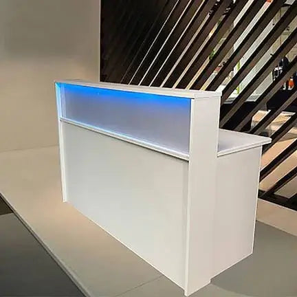 Reception Counter Solutions Frosted Malibu Reception Desk