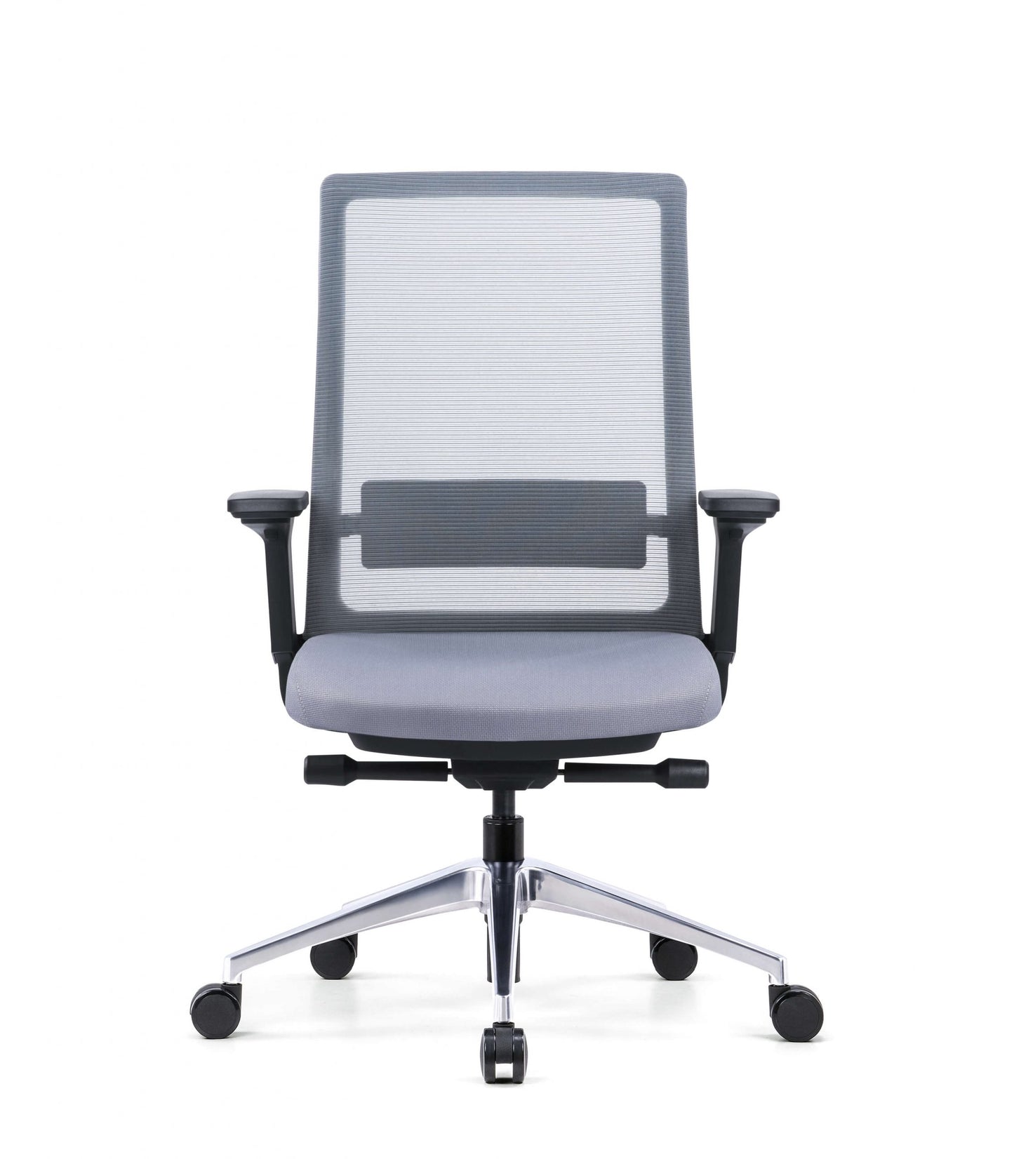 Gravity Seating Ergonomic Task Chair with Lumbar Support, 4 Stage Mechanism, 4D Arms, and Aluminum Base