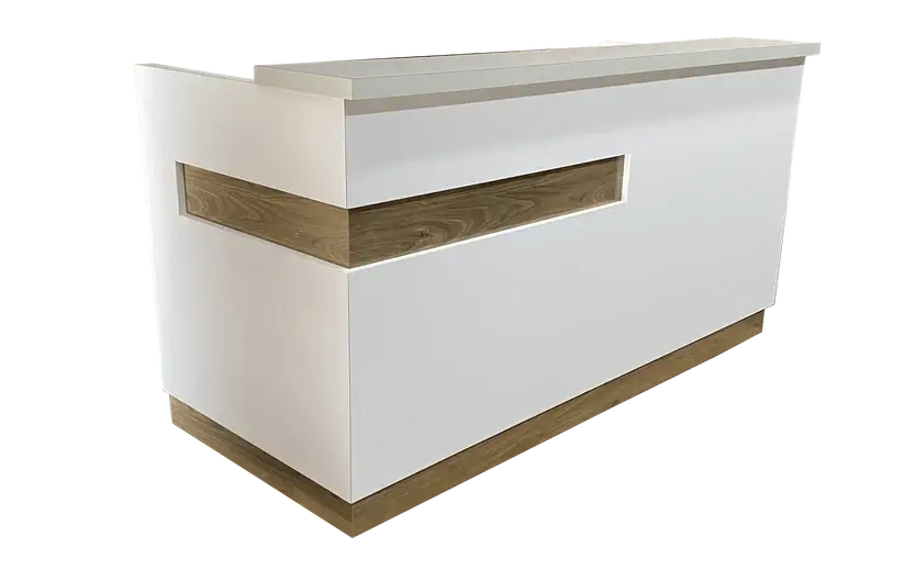 Reception Counter Solutions Maddox White Reception Counter