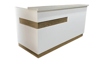 Reception Counter Solutions Maddox White Reception Counter