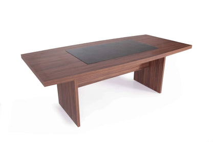 Casa Mare MAXIMUS 82″ Meeting & Conference Table Walnut & Black