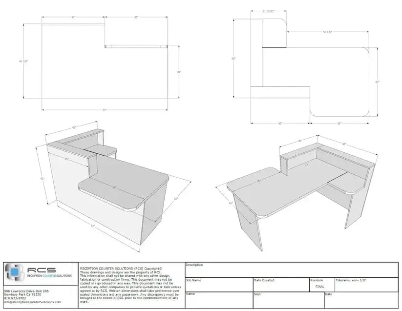 Reception Counter Solutions Monterey Reception Desk