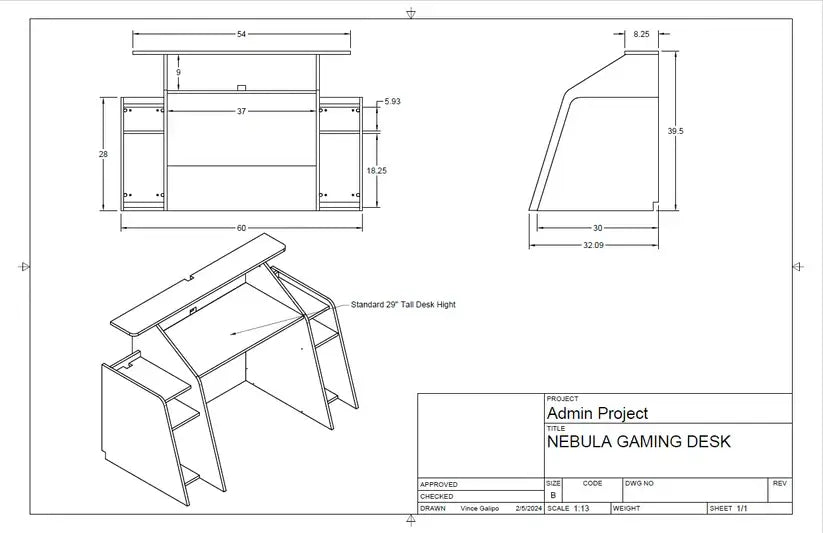 Reception Counter Solutions Nebula Gaming Desk