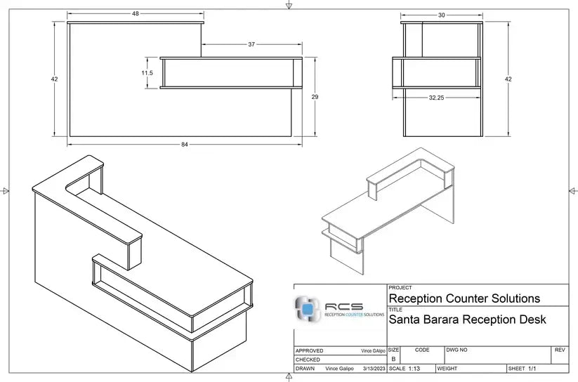 Reception Counter Solutions Santa Barbara Reception Desk