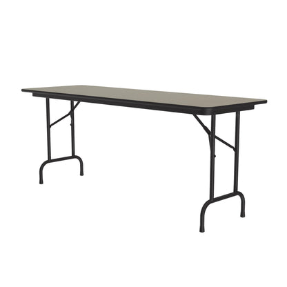 Commercial High-Pressure Folding Tables, Standard Height-Stone Look Laminate