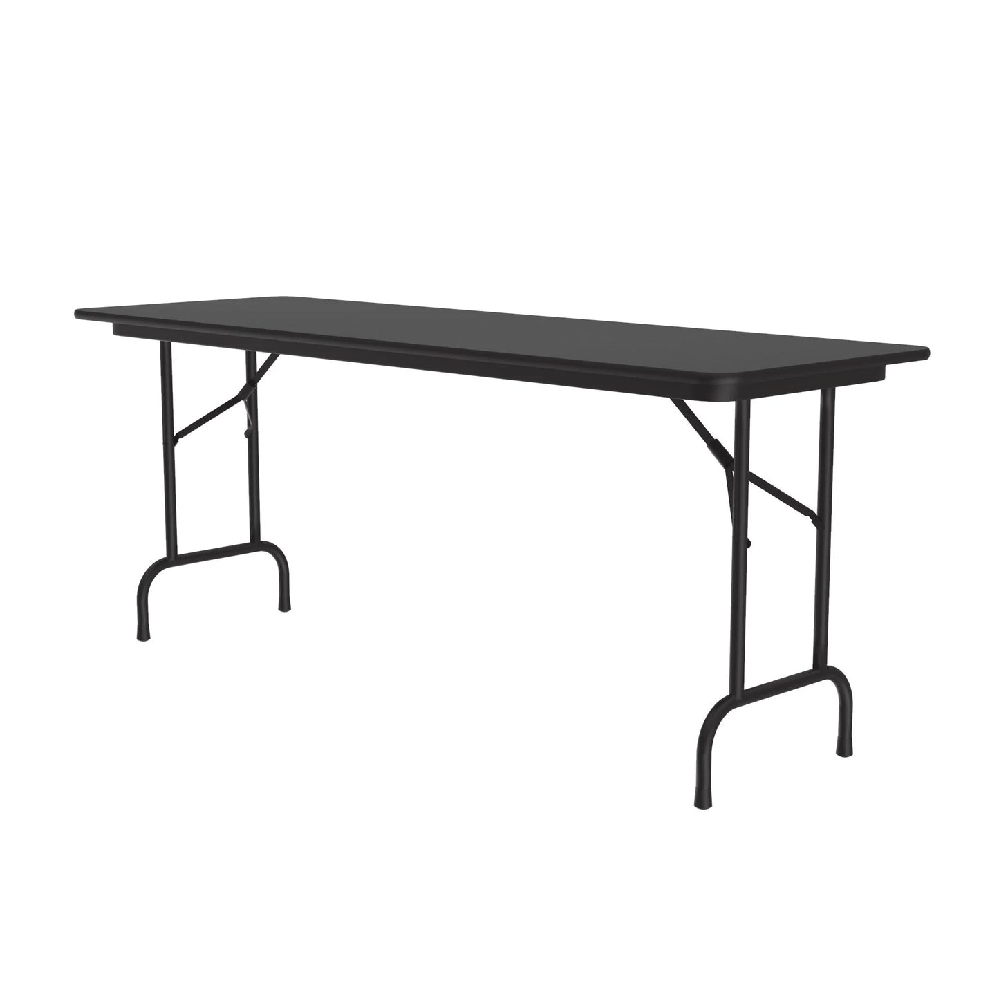 Commercial High-Pressure Folding Tables, Standard Height-Stone Look Laminate