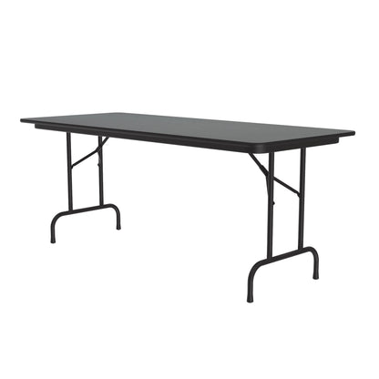 Commercial High-Pressure Folding Tables, Standard Height-Stone Look Laminate