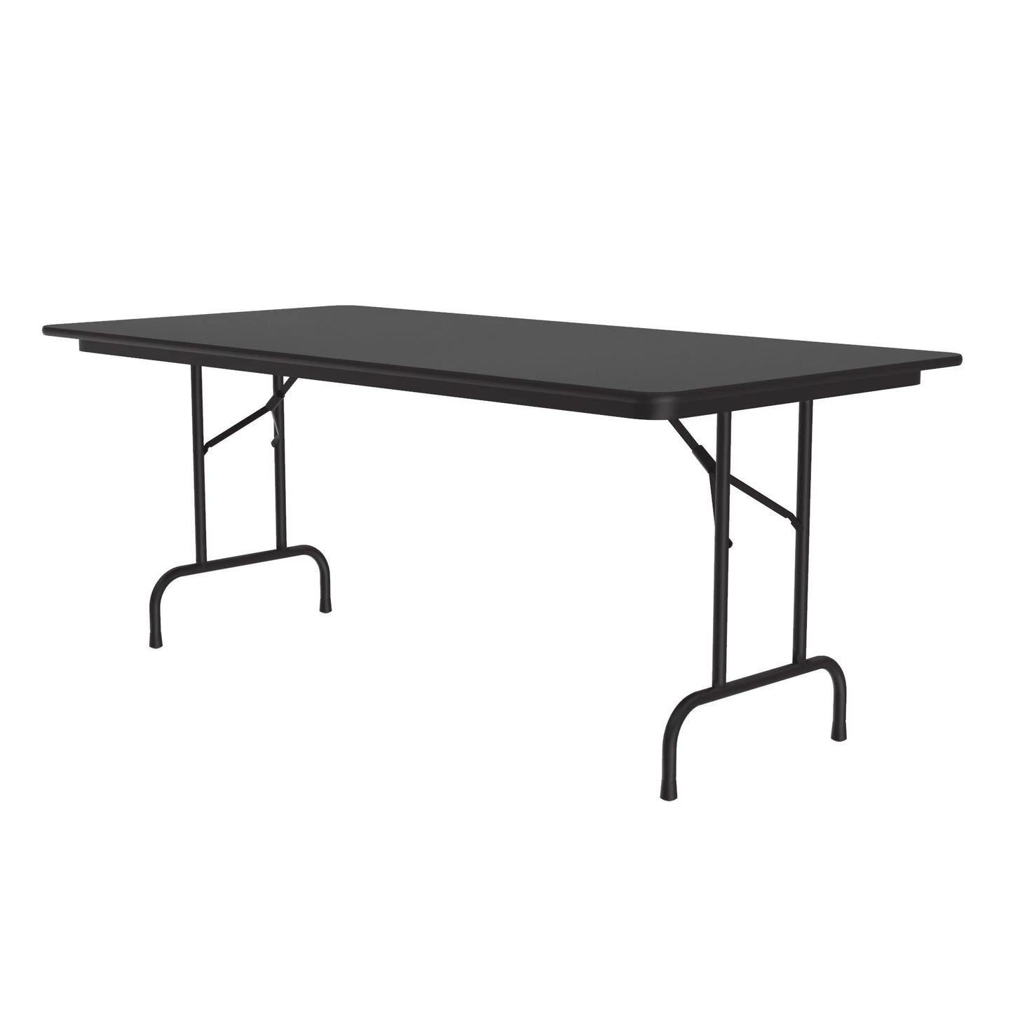 Commercial High-Pressure Folding Tables, Standard Height-Stone Look Laminate