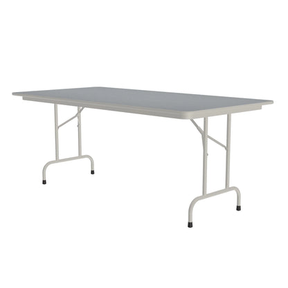 Commercial High-Pressure Folding Tables, Standard Height-Stone Look Laminate