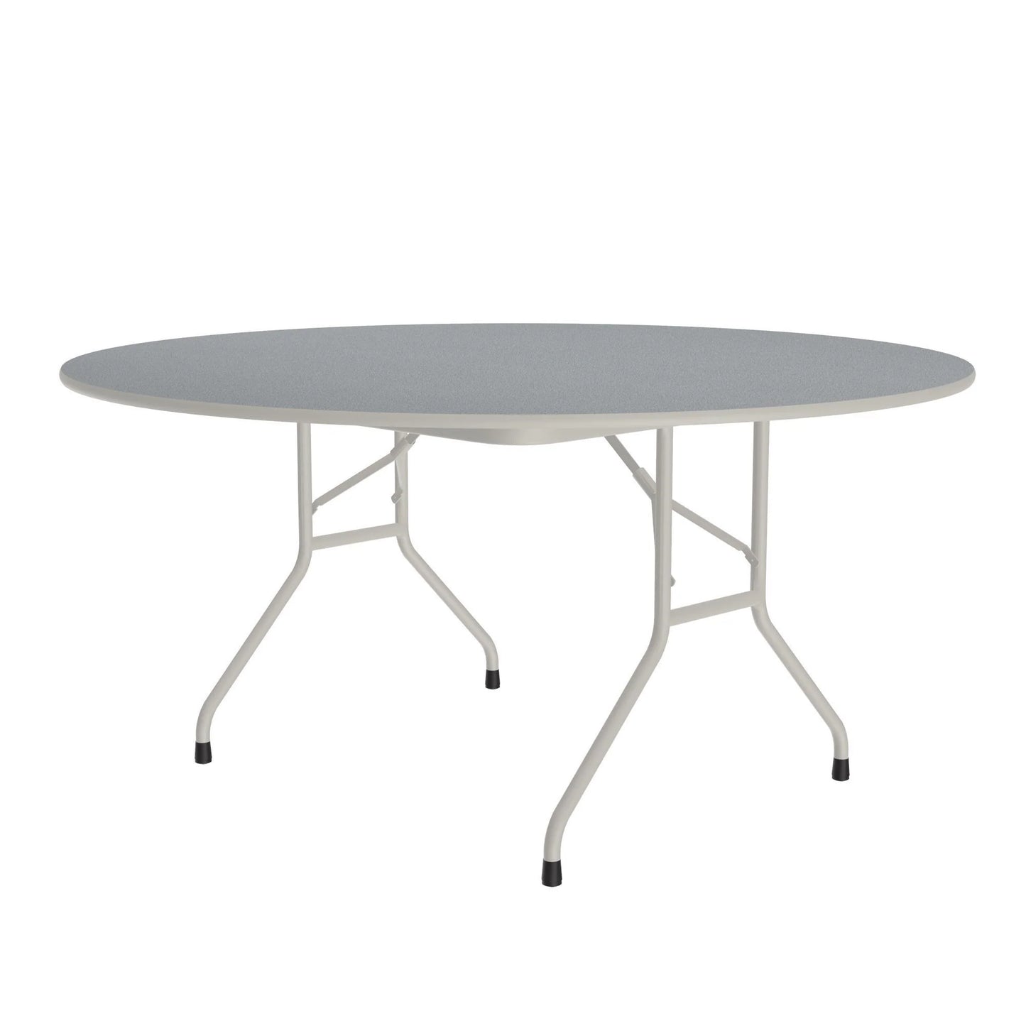 Commercial High-Pressure Folding Tables, Standard Height-Stone Look Laminate