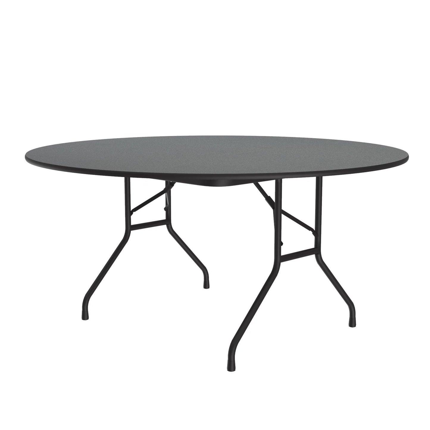 Commercial High-Pressure Folding Tables, Standard Height-Stone Look Laminate