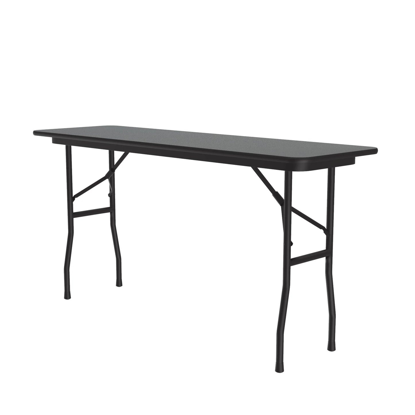 Commercial High-Pressure Folding Tables, Standard Height-Stone Look Laminate